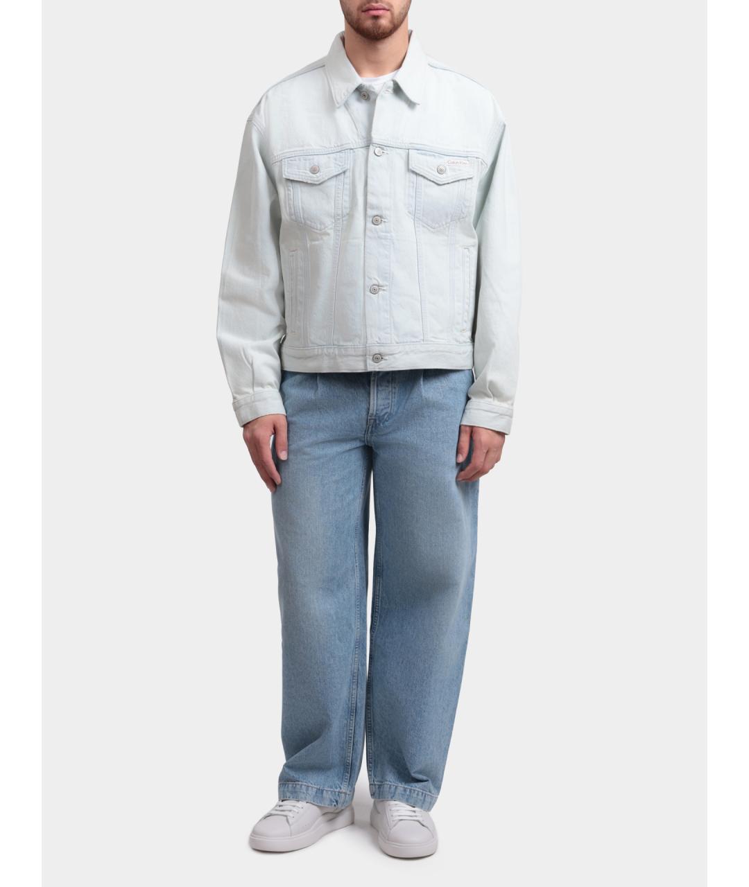 CALVIN KLEIN Голубая деним куртка, фото 3