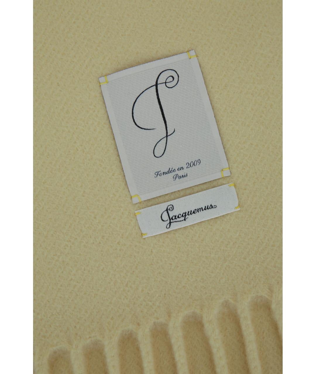 JACQUEMUS Желтый шарф, фото 2