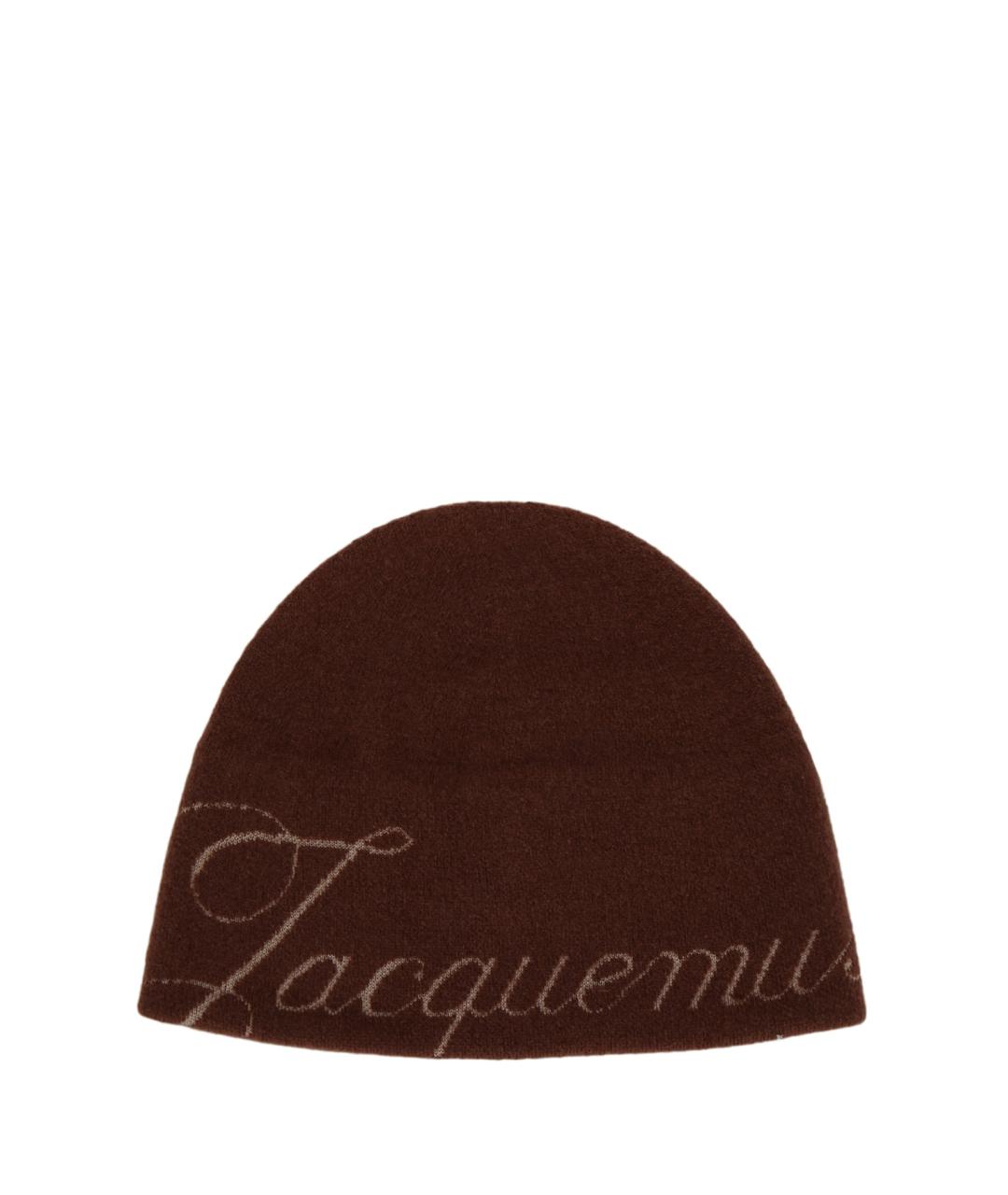 JACQUEMUS Коричневая шапка, фото 1