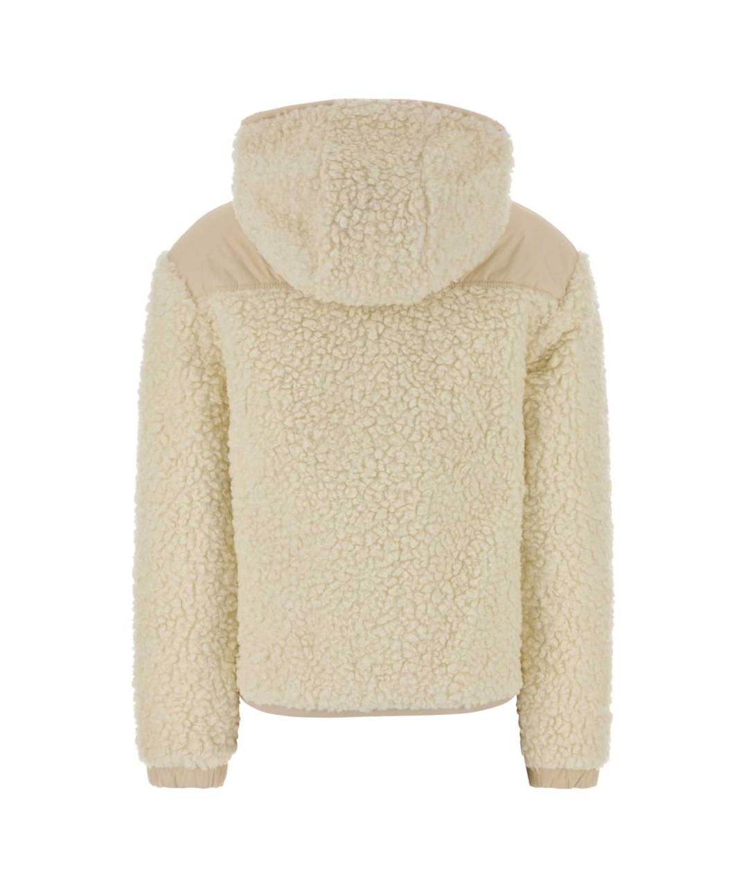 MONCLER GRENOBLE Бежевая полиэстеровая куртка, фото 2