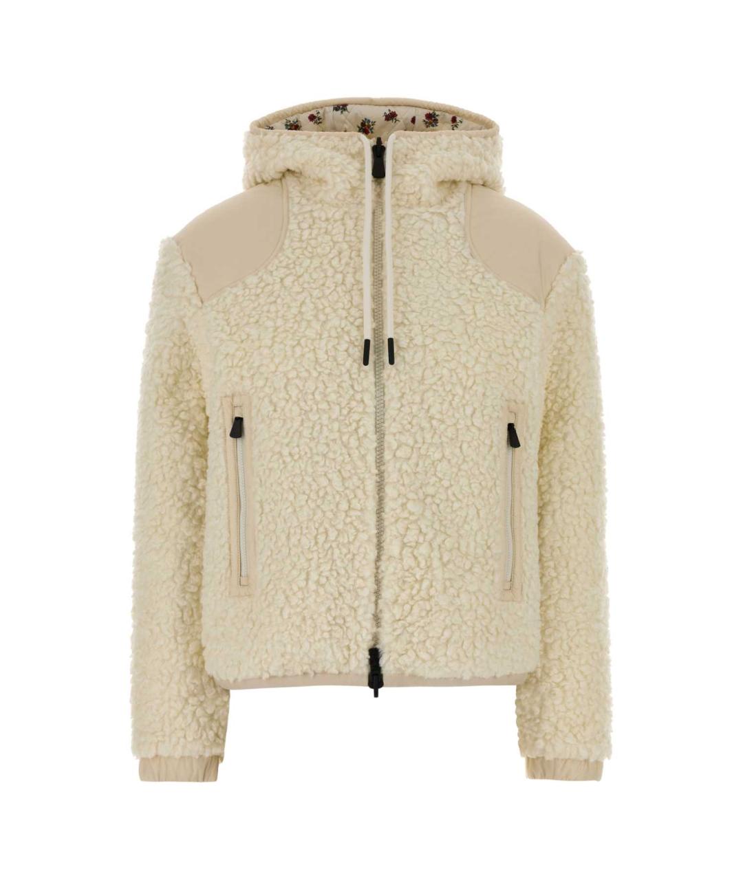 MONCLER GRENOBLE Бежевая полиэстеровая куртка, фото 1