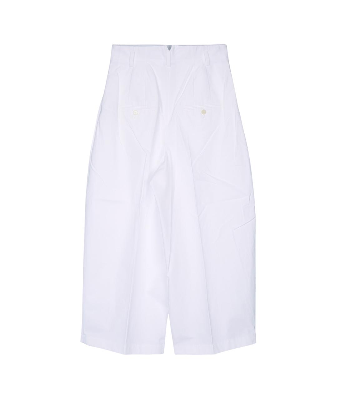 JACQUEMUS Белые хлопковые брюки широкие, фото 2