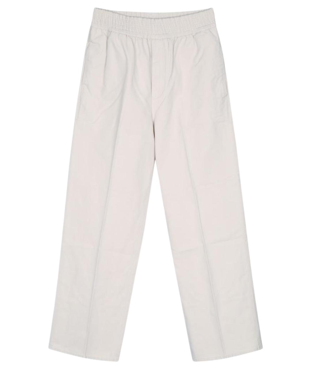 JACQUEMUS Белые хлопковые прямые джинсы, фото 1