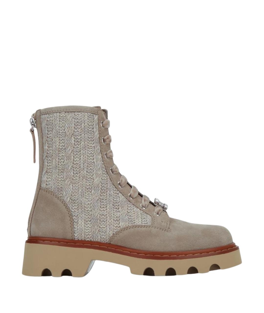 ROGER VIVIER Мульти замшевые ботинки, фото 1