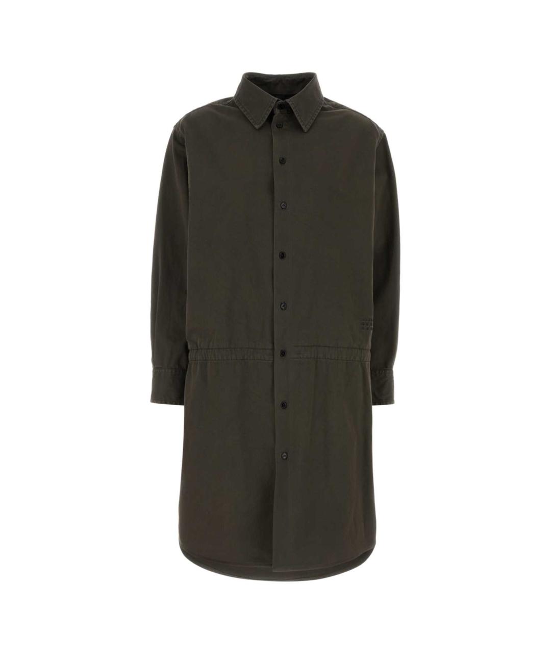 MM6 MAISON MARGIELA Коричневое хлопковое повседневное платье, фото 1