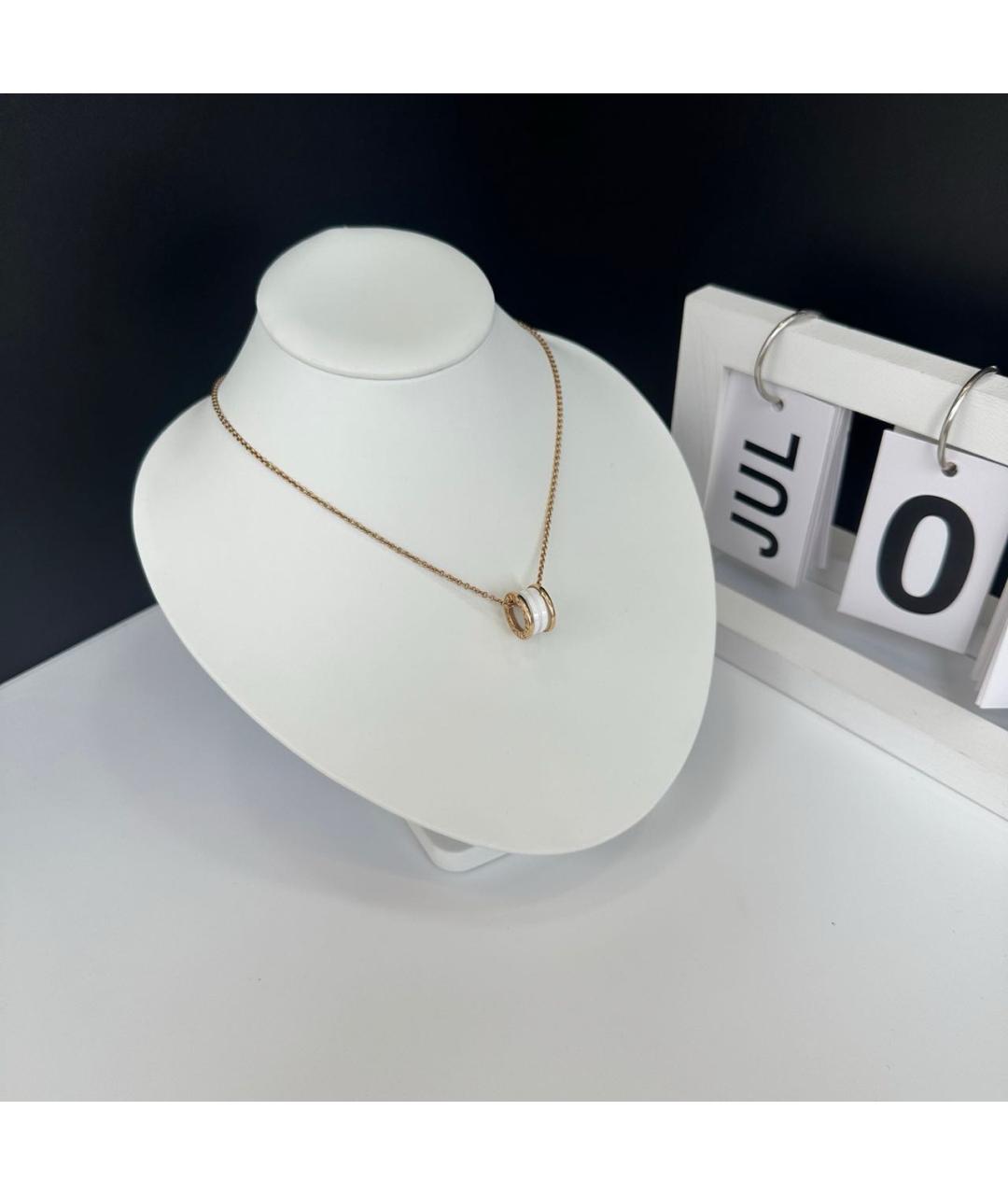 BVLGARI Золотая подвеска из розового золота, фото 3
