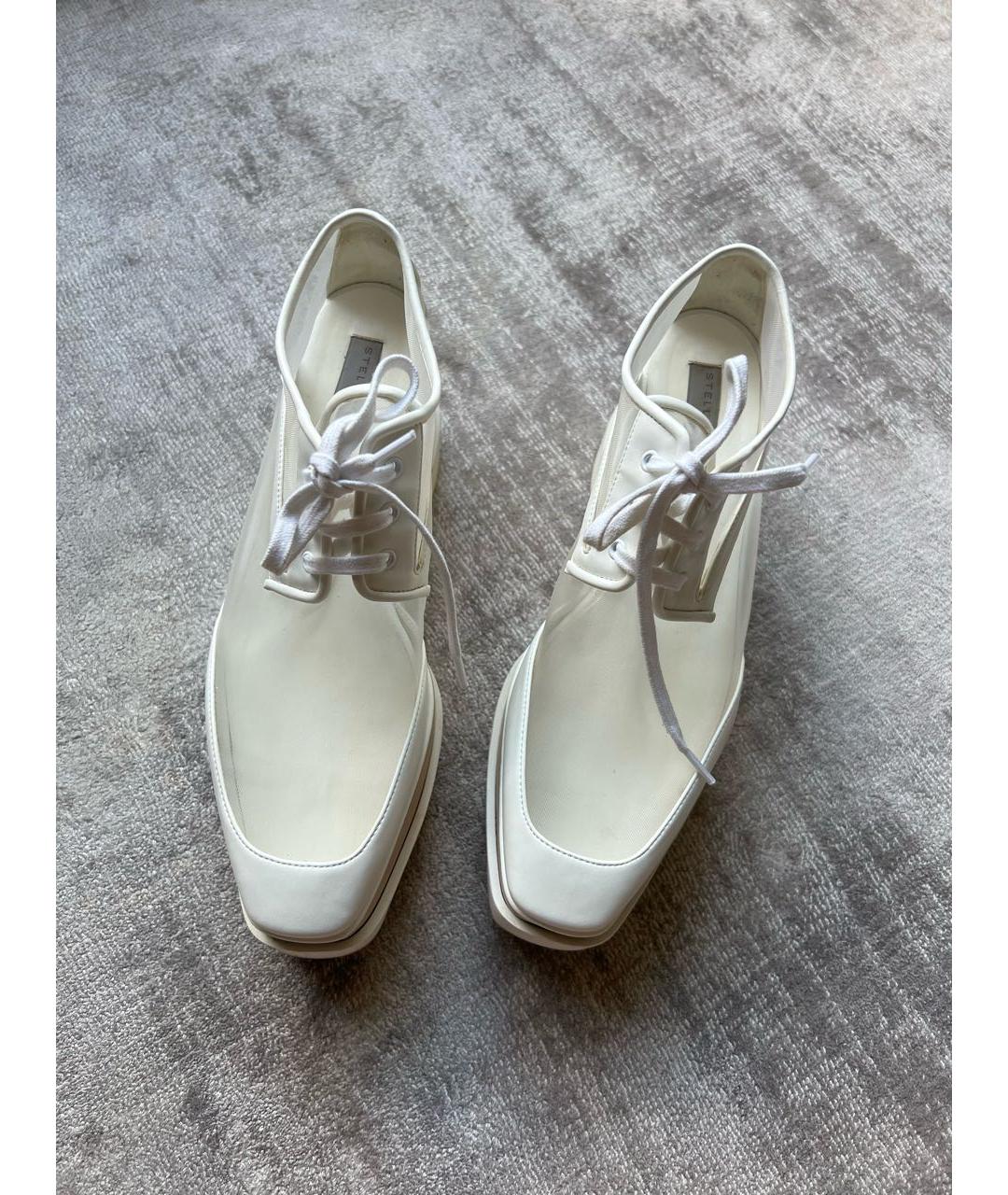 STELLA MCCARTNEY Белые ботинки из искусственной кожи, фото 5
