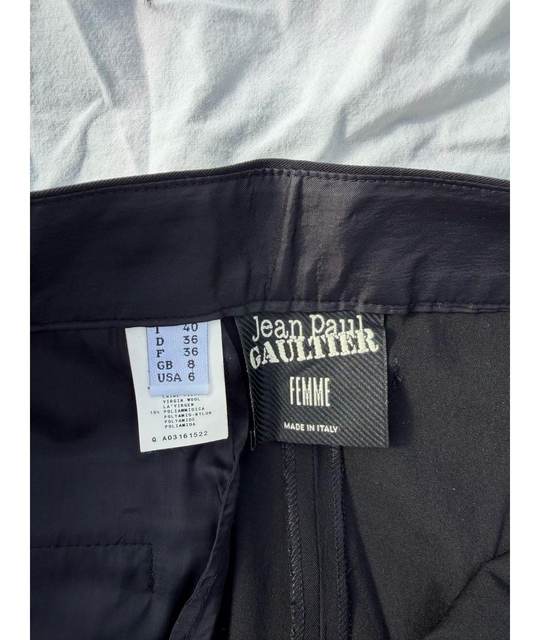 JEAN PAUL GAULTIER Черные брюки узкие, фото 3