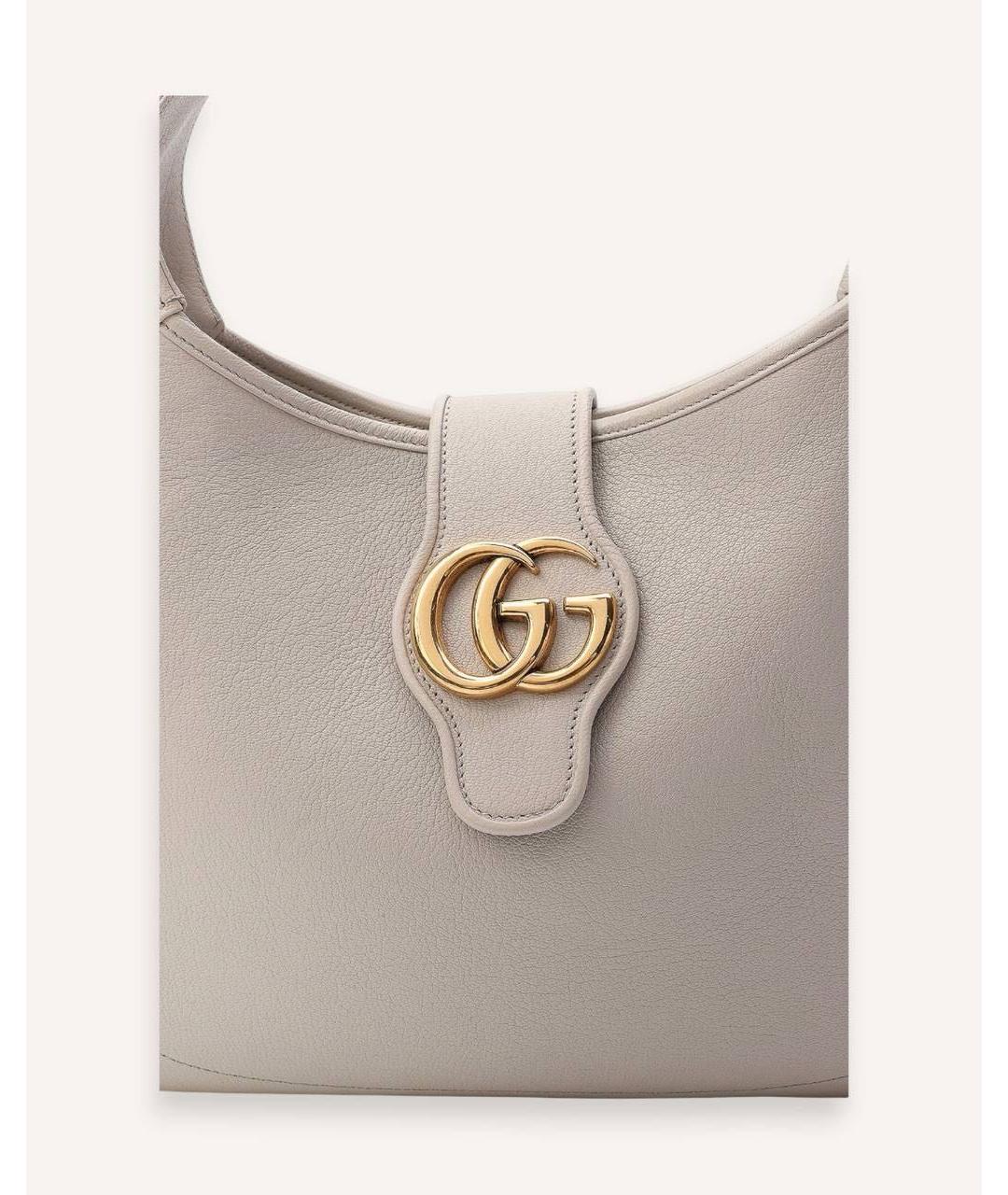 GUCCI Белая кожаная сумка через плечо, фото 4