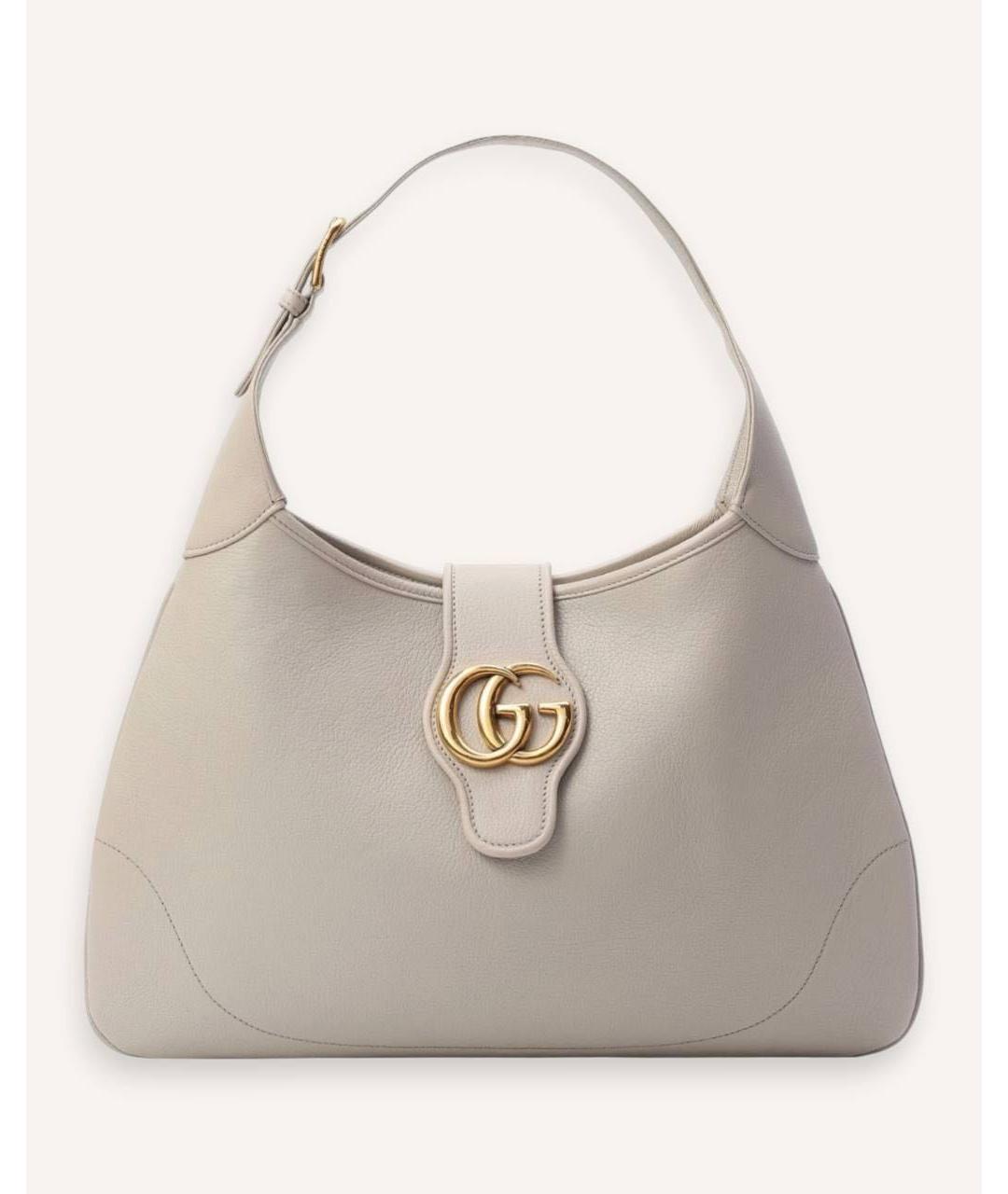 GUCCI Белая кожаная сумка через плечо, фото 7