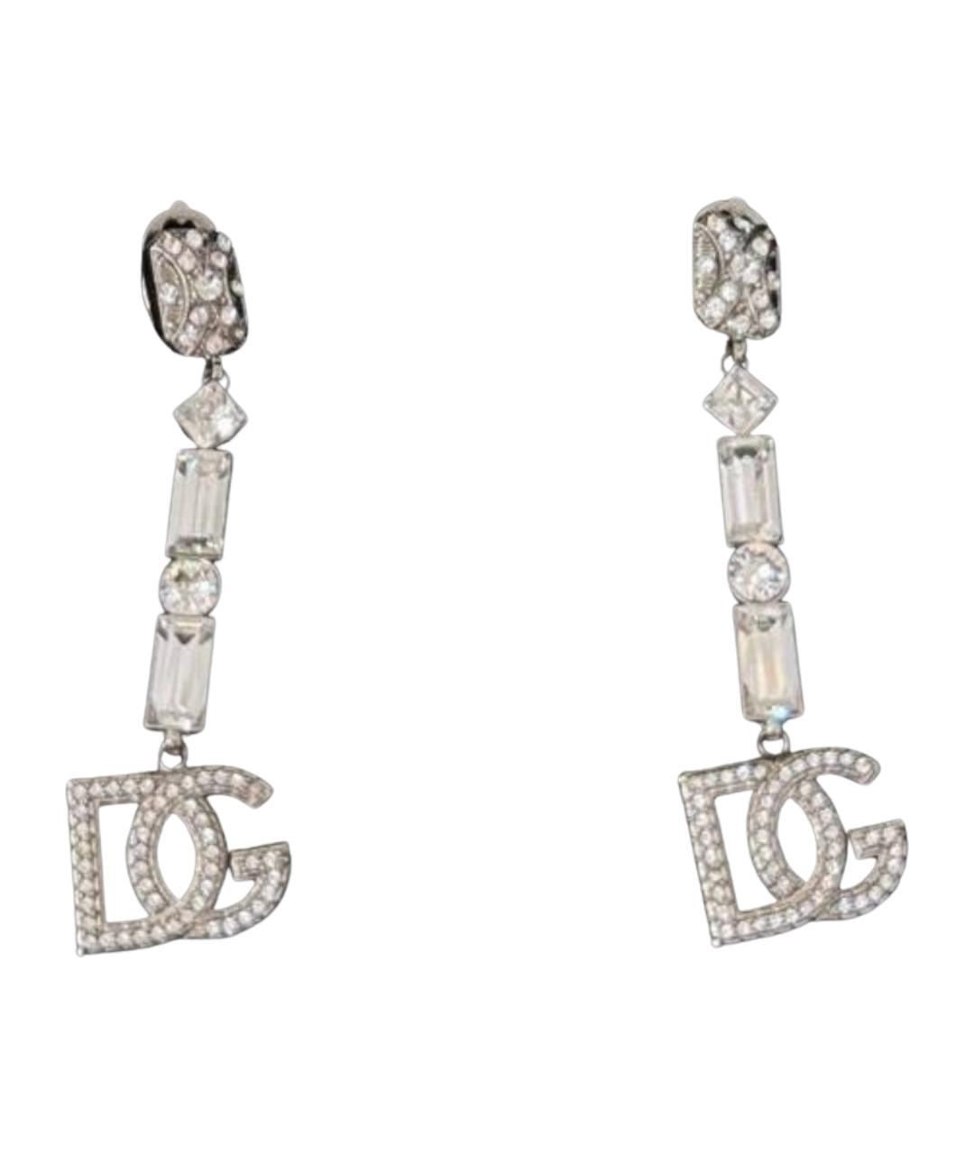 DOLCE&GABBANA Серебряные металлические клипсы, фото 1