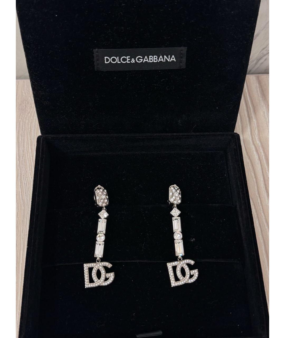 DOLCE&GABBANA Серебряные металлические клипсы, фото 5