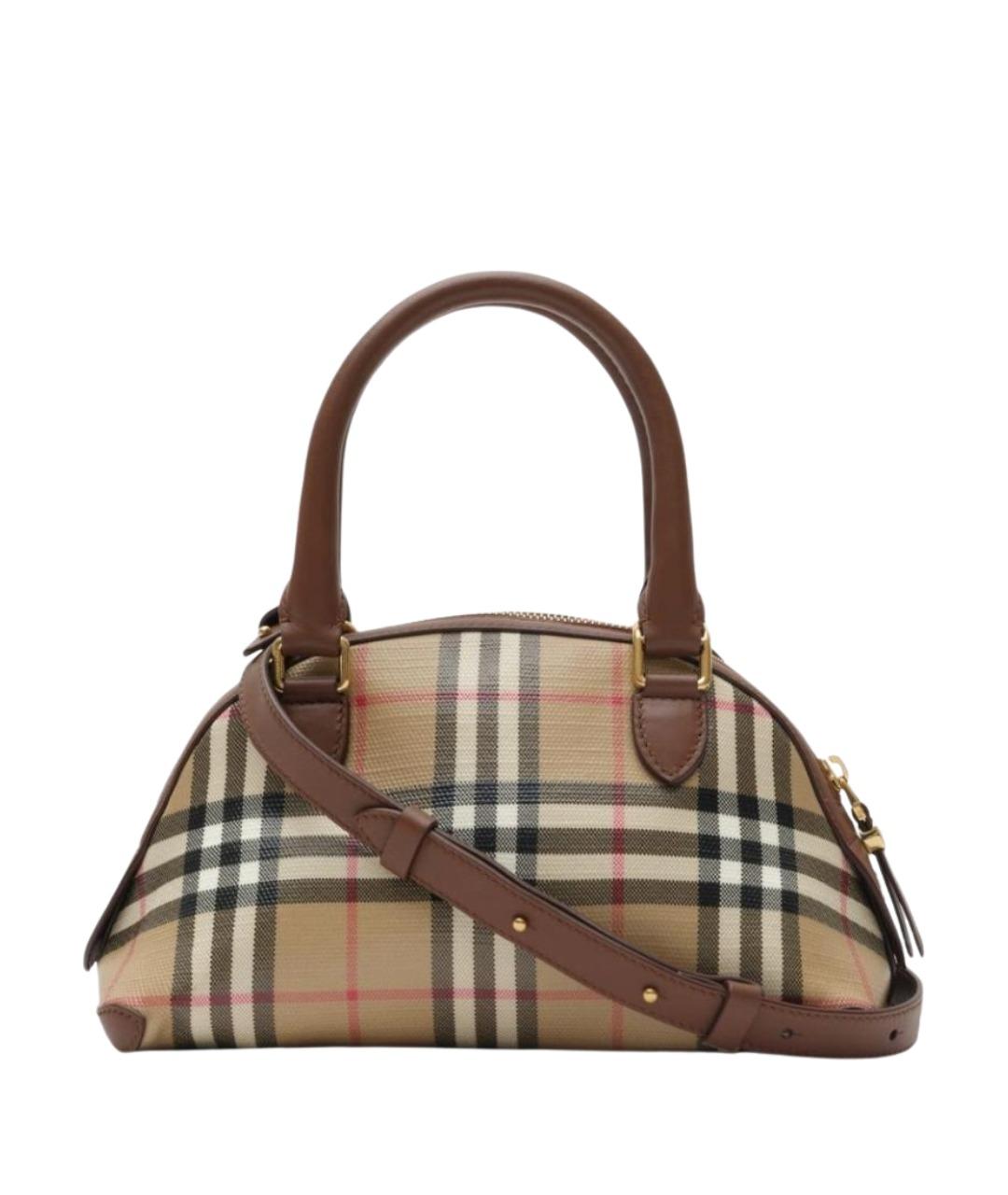 BURBERRY Бежевая сумка тоут из канвы, фото 1