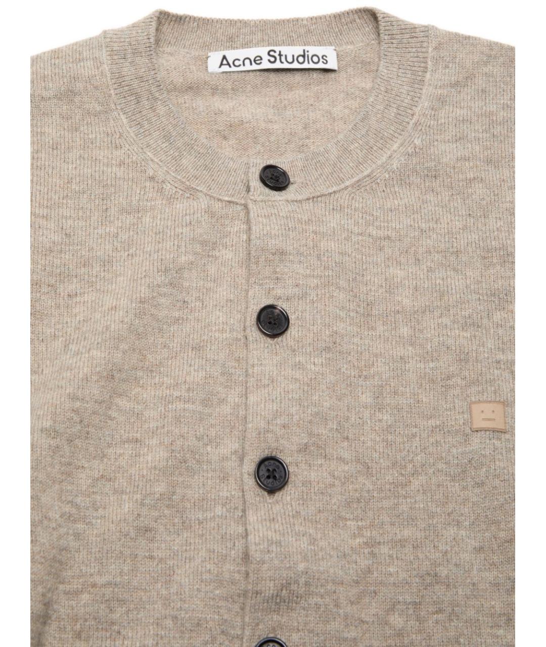 ACNE STUDIOS Серый шерстяной кардиган, фото 6