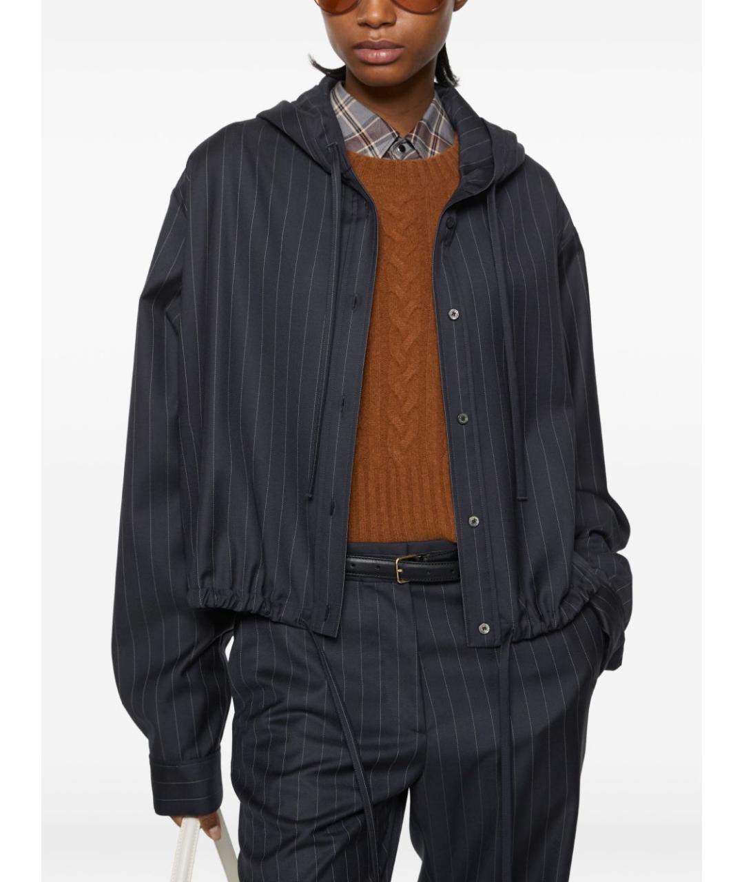 ACNE STUDIOS Синяя шерстяная куртка, фото 6