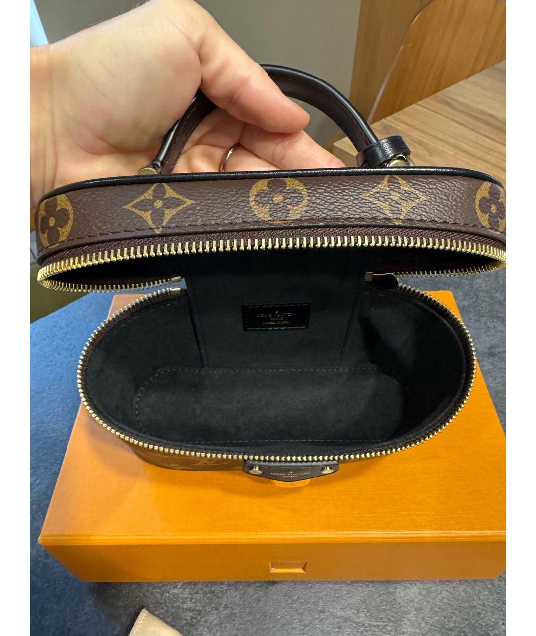 LOUIS VUITTON Коричневая сумка через плечо из канвы, фото 4