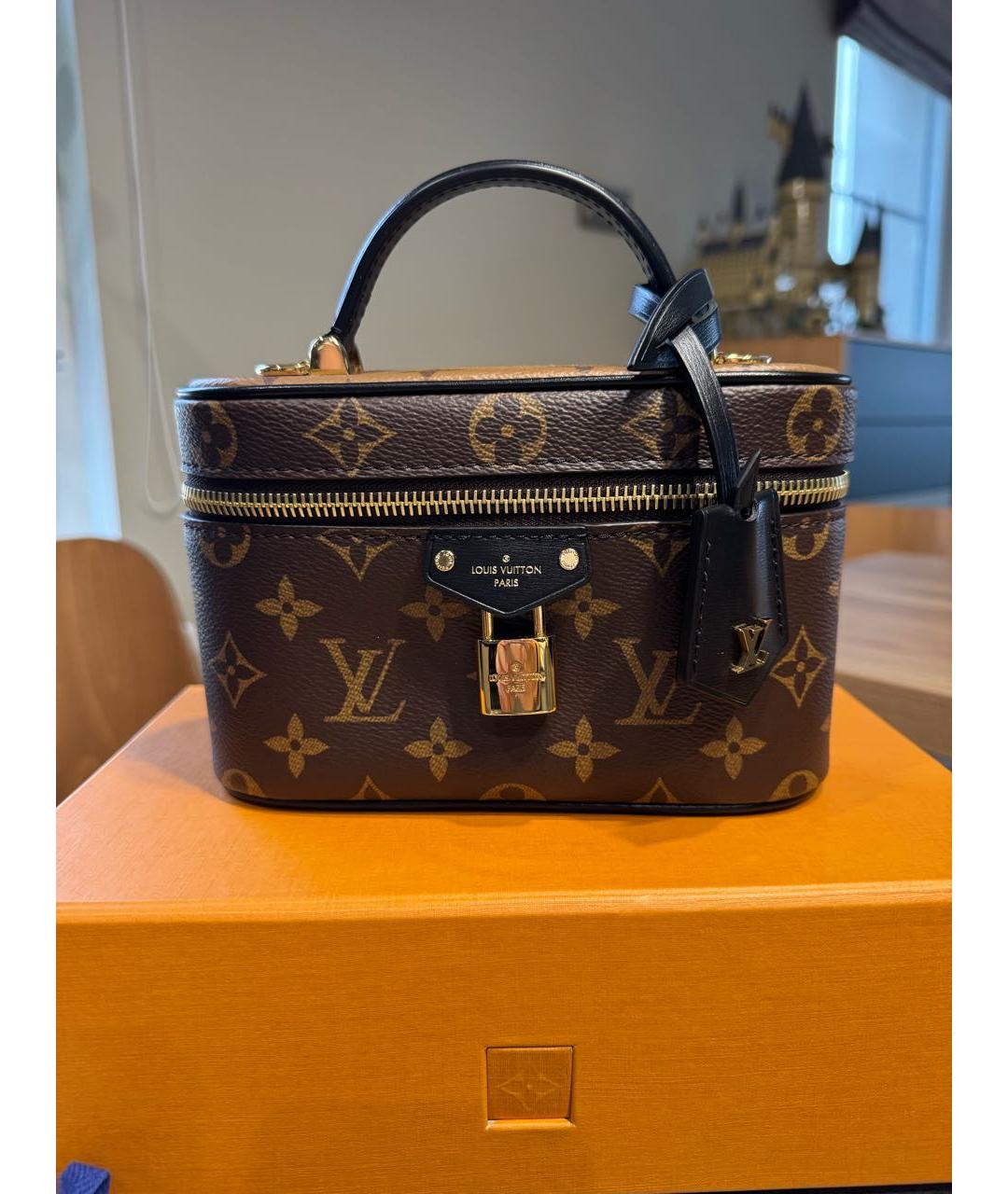 LOUIS VUITTON Коричневая сумка через плечо из канвы, фото 7