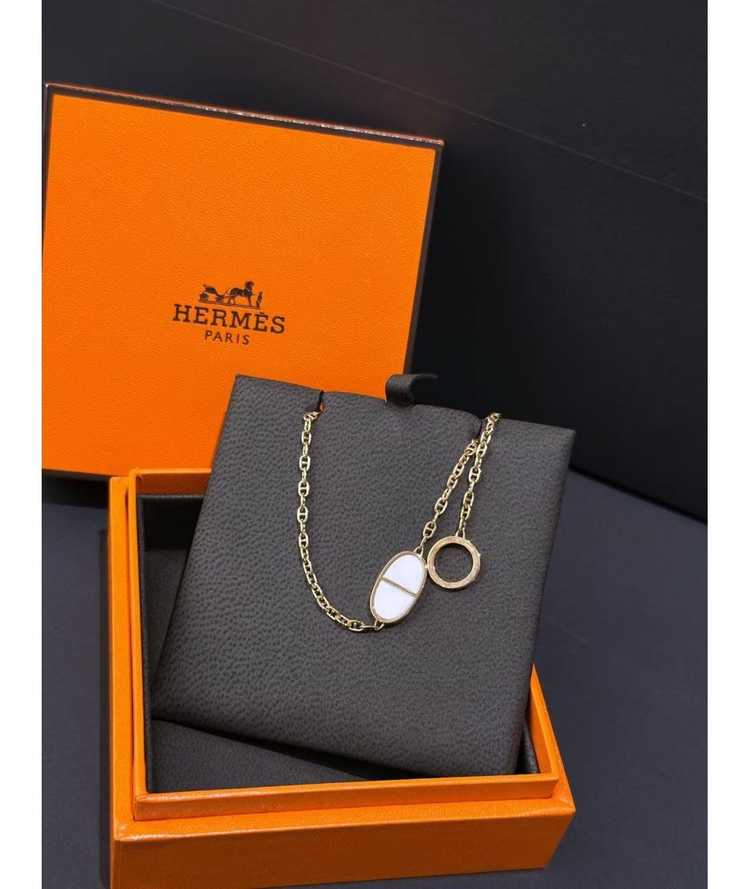 HERMES Золотой браслет, фото 2
