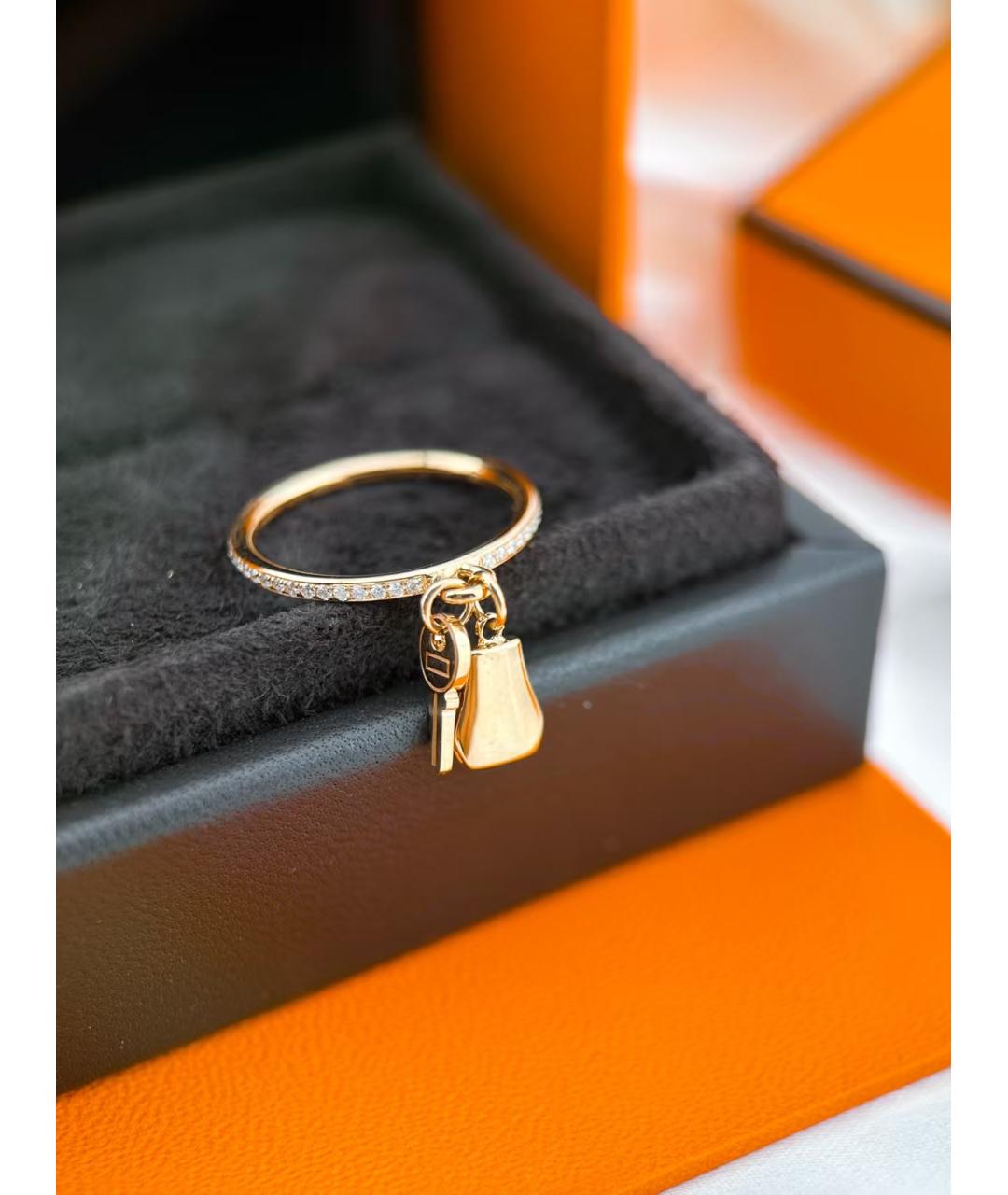 HERMES Золотое кольцо, фото 2