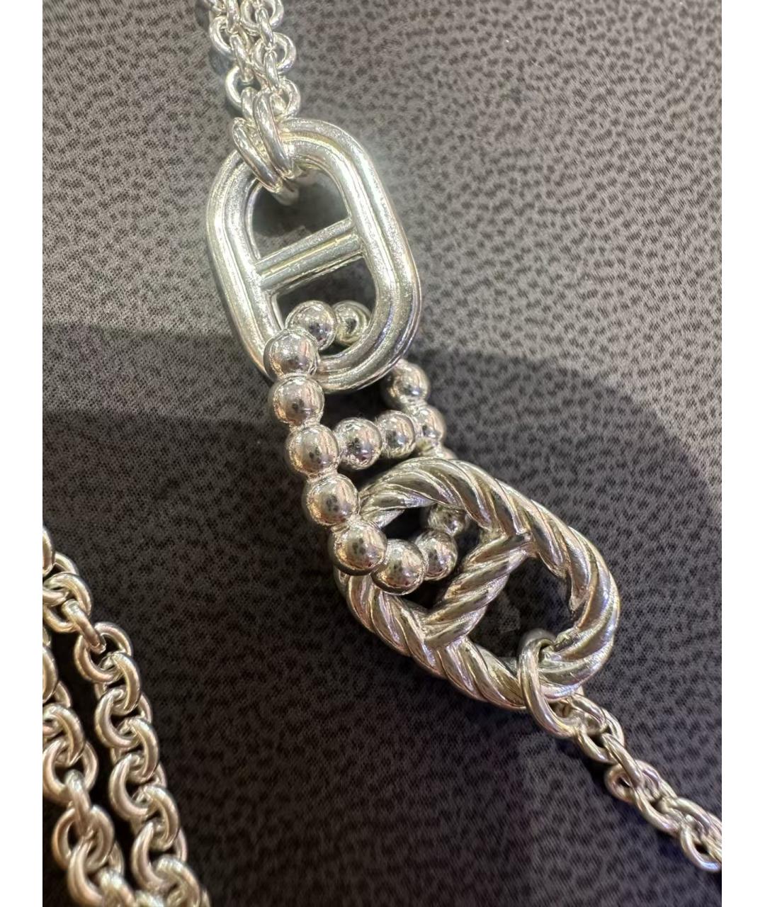 HERMES Серебряное колье, фото 3