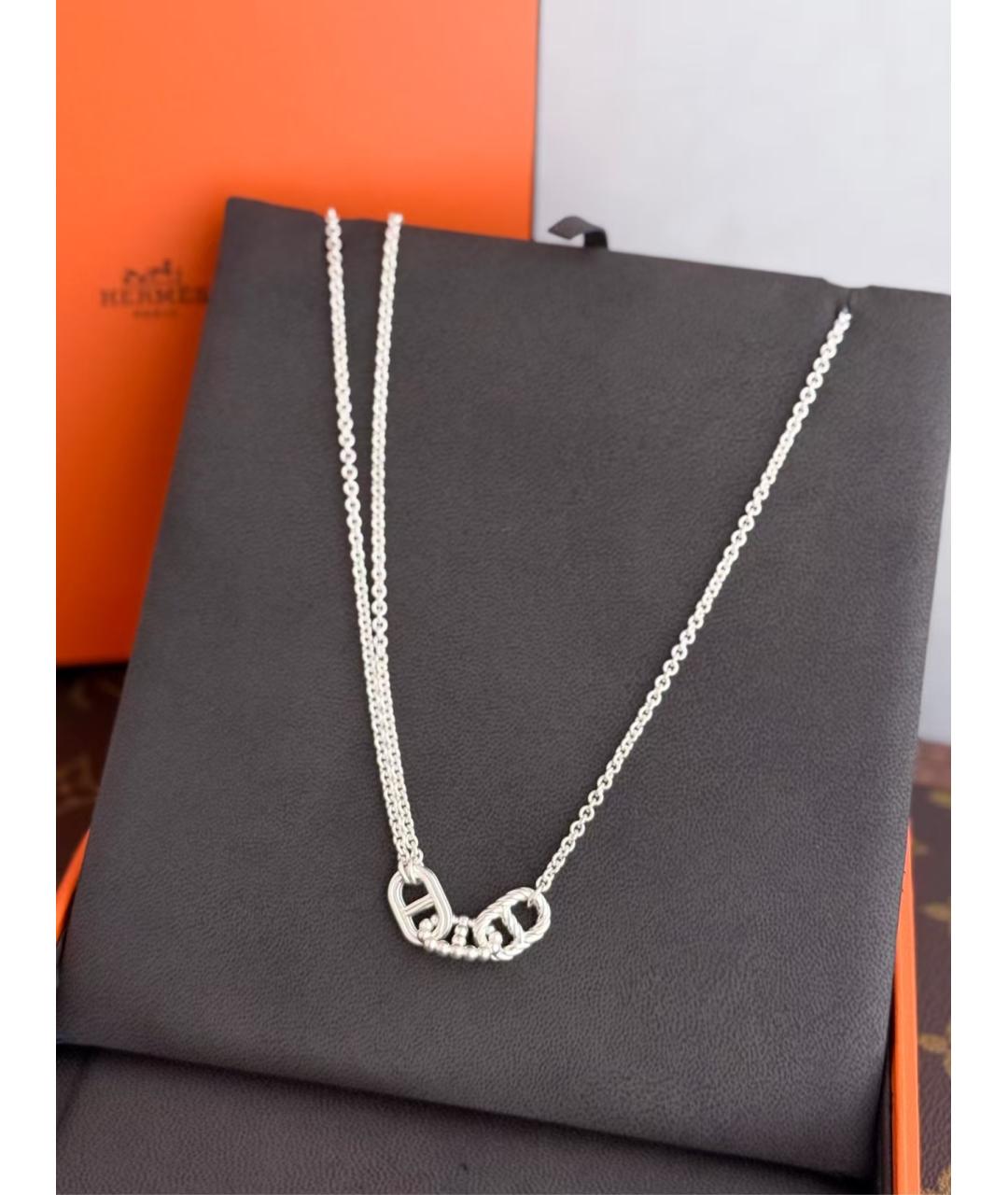 HERMES Серебряное колье, фото 5