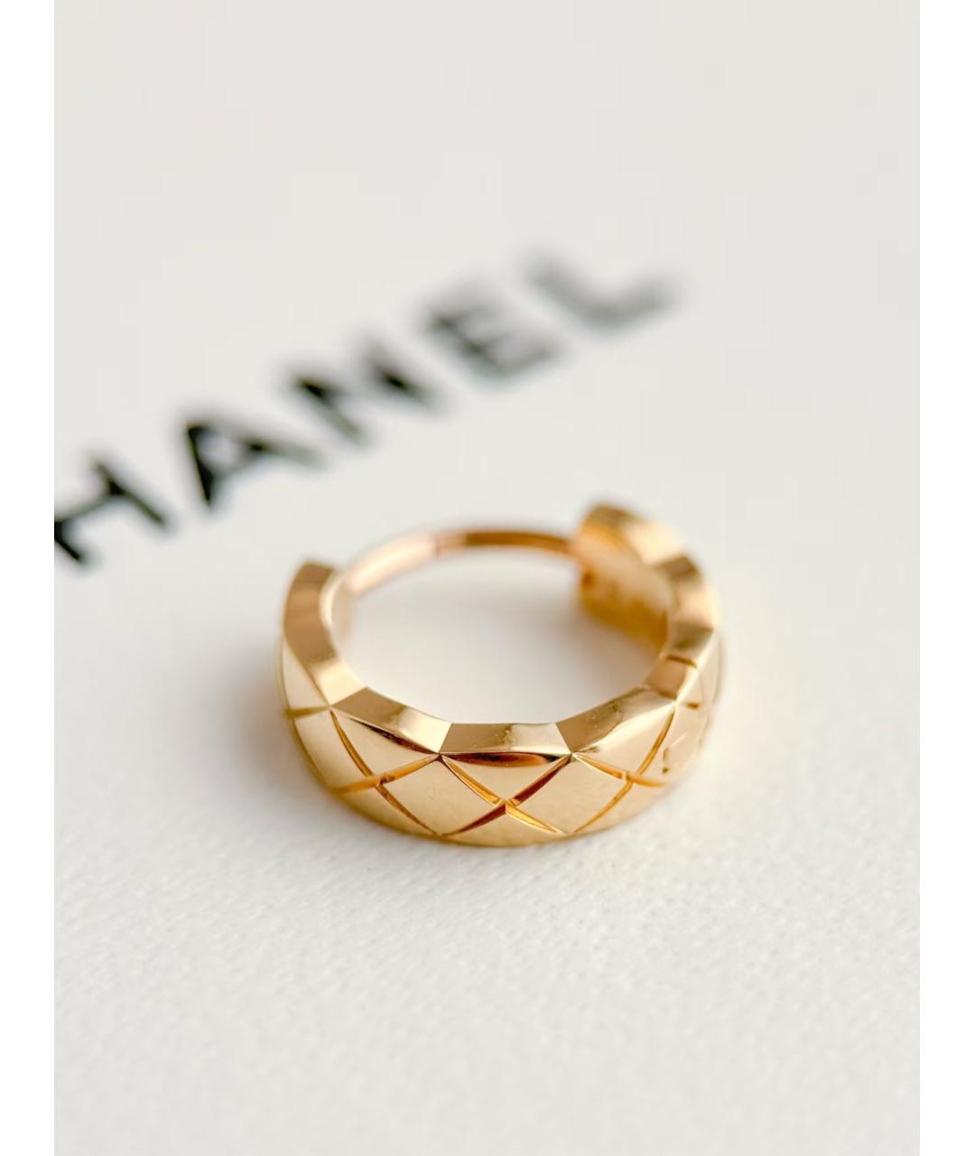 CHANEL Золотые серьги, фото 2