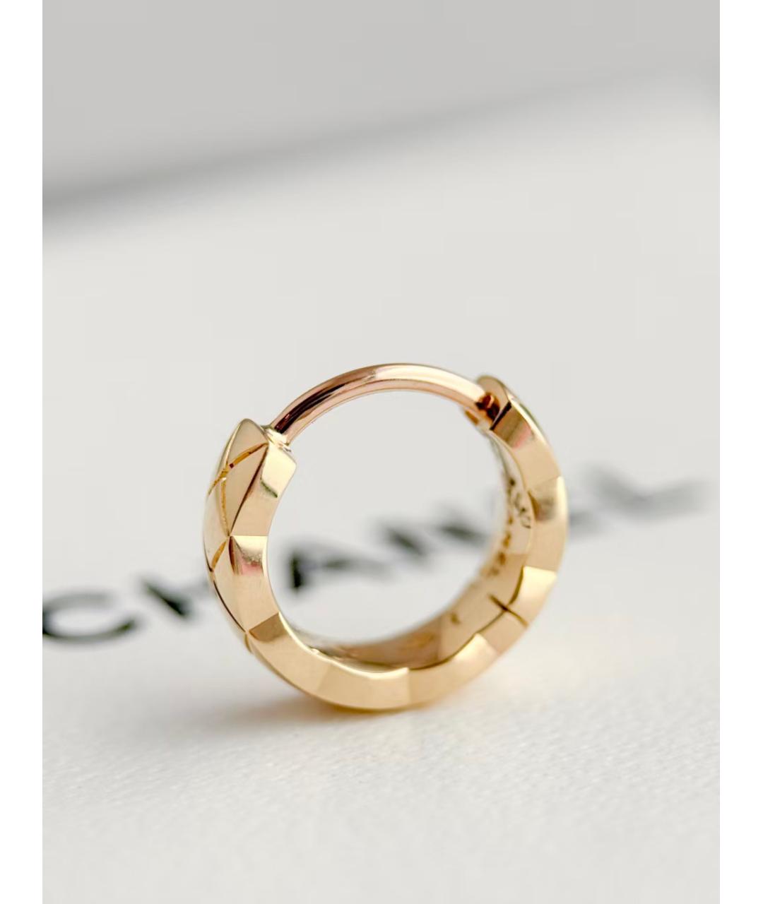 CHANEL Золотые серьги, фото 3