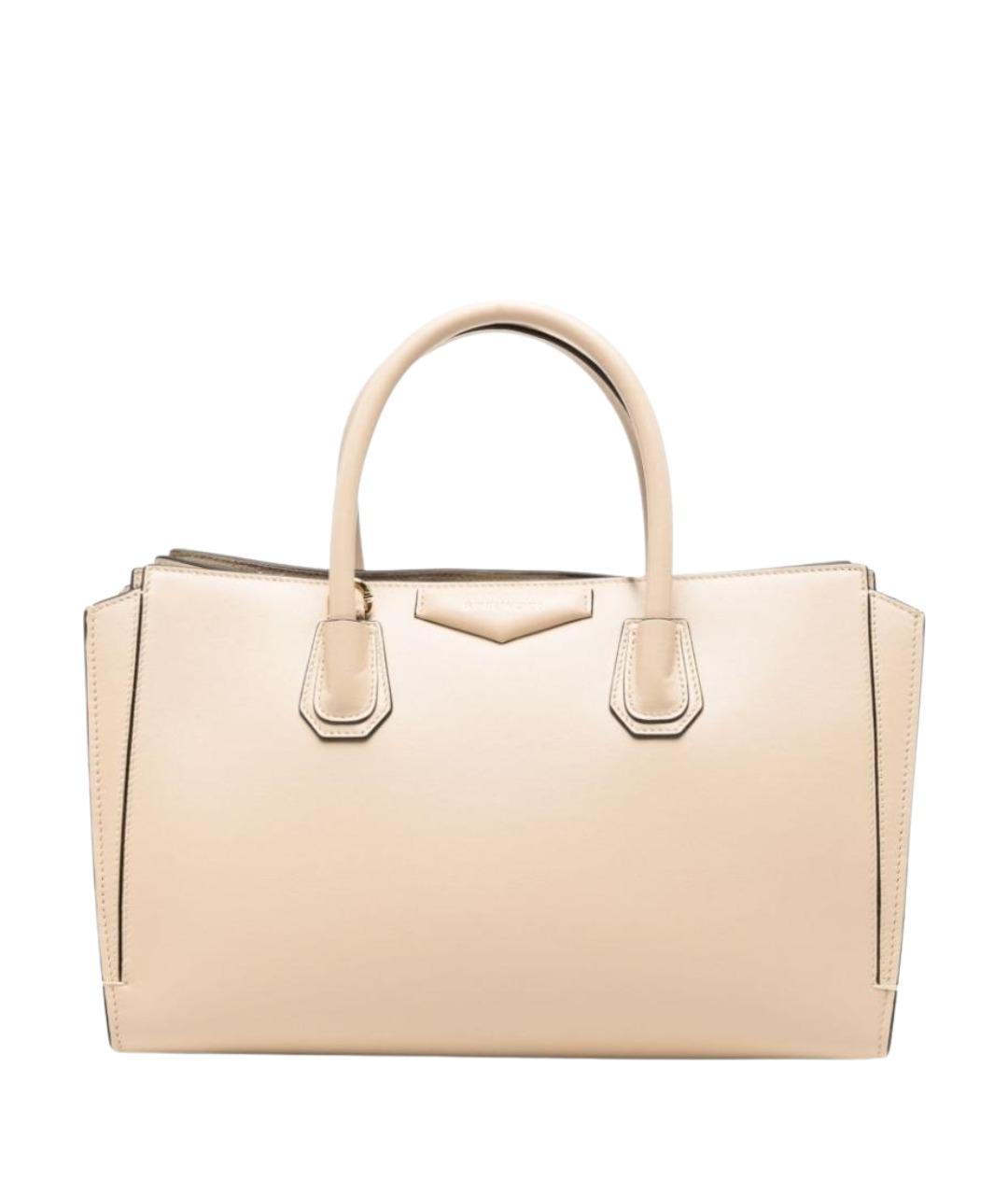 GIVENCHY Бежевая кожаная сумка тоут, фото 1