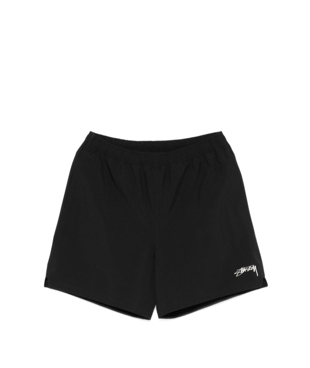 STUSSY Черные полиэстеровые шорты, фото 1