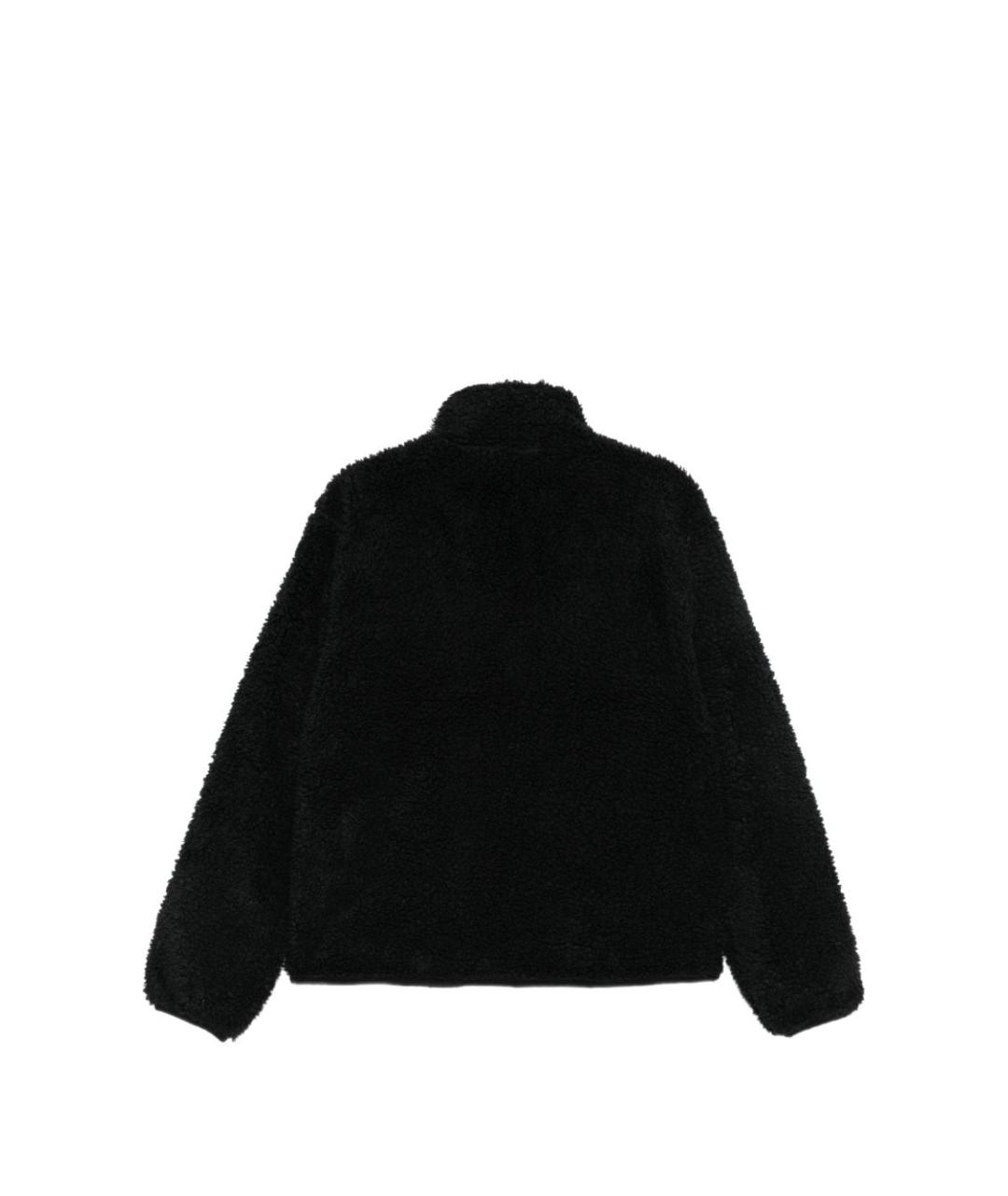 STUSSY Черное полиэстеровое пальто, фото 3