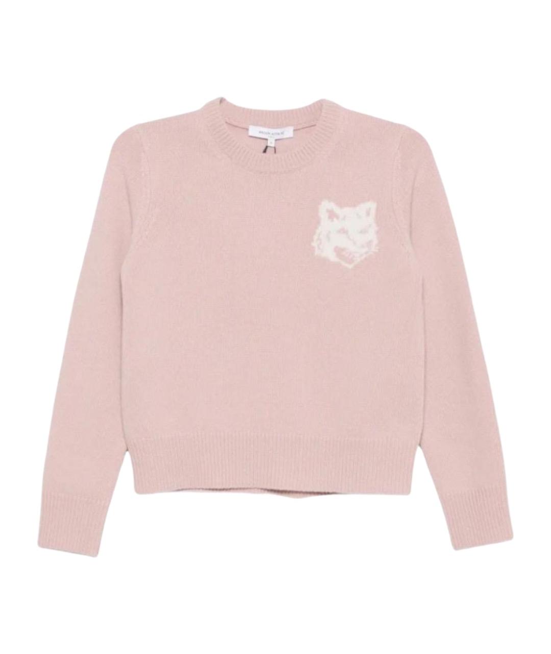 MAISON KITSUNE Розовый шерстяной джемпер / свитер, фото 1