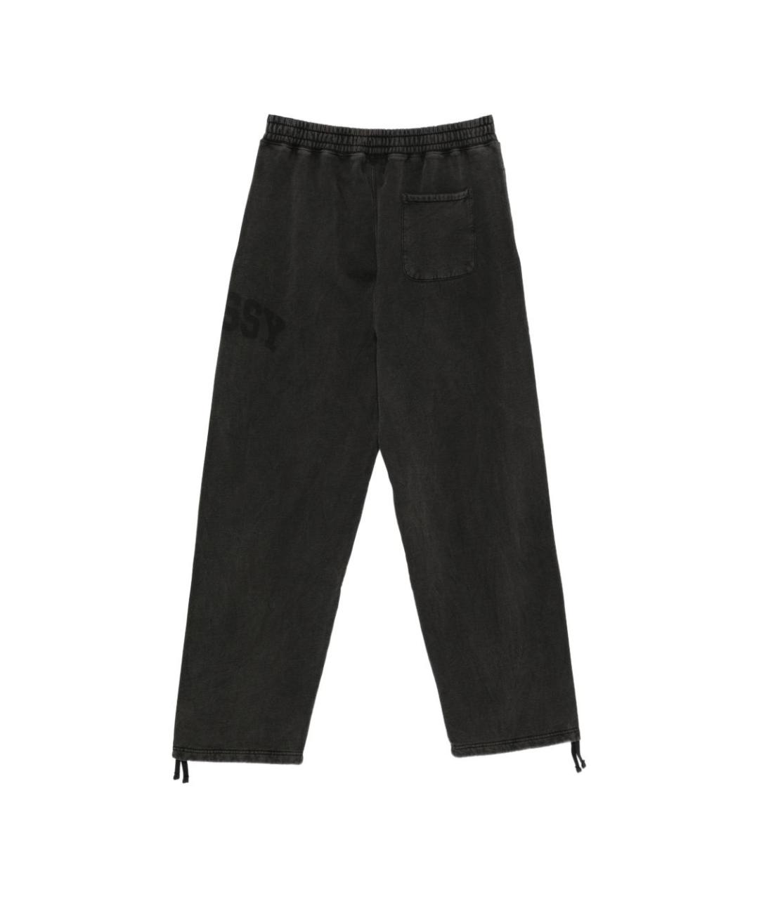 STUSSY Черные хлопковые повседневные брюки, фото 3