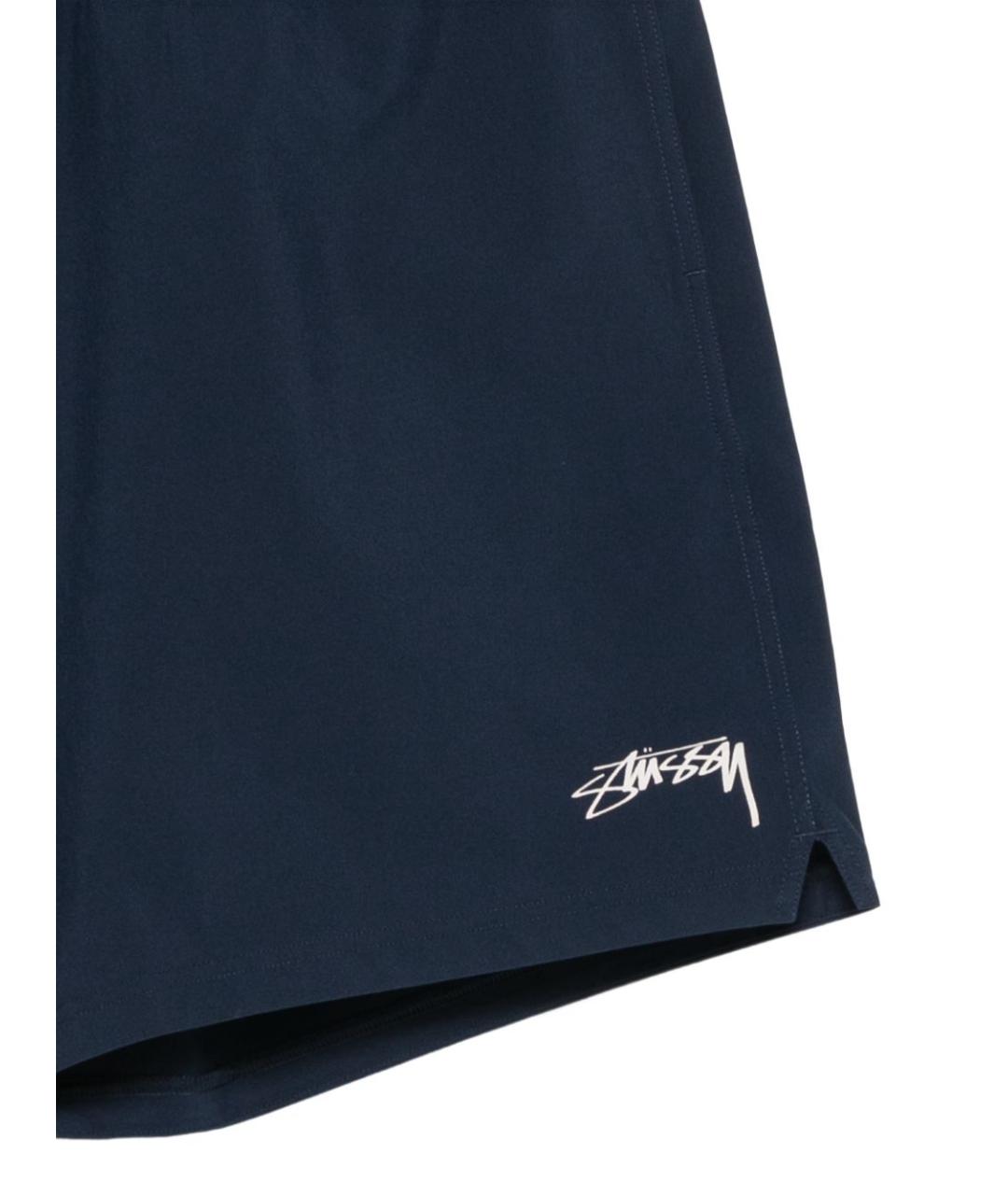 STUSSY Синие полиэстеровые шорты, фото 3