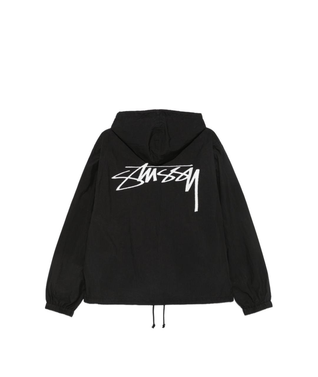 STUSSY Черная хлопковая куртка, фото 2
