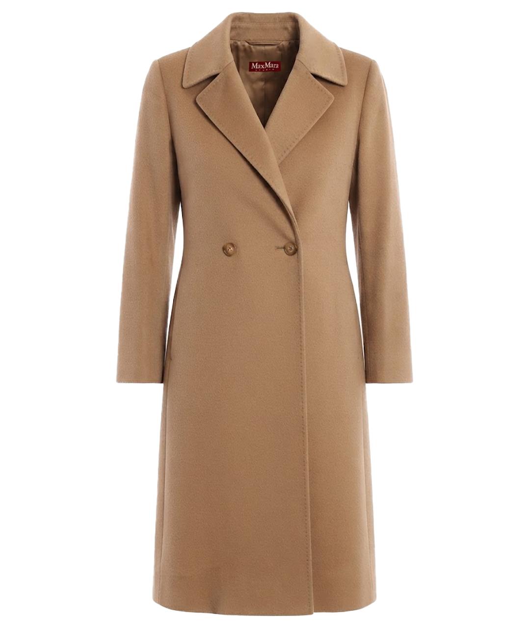 MAX MARA Бежевое шерстяное пальто, фото 1