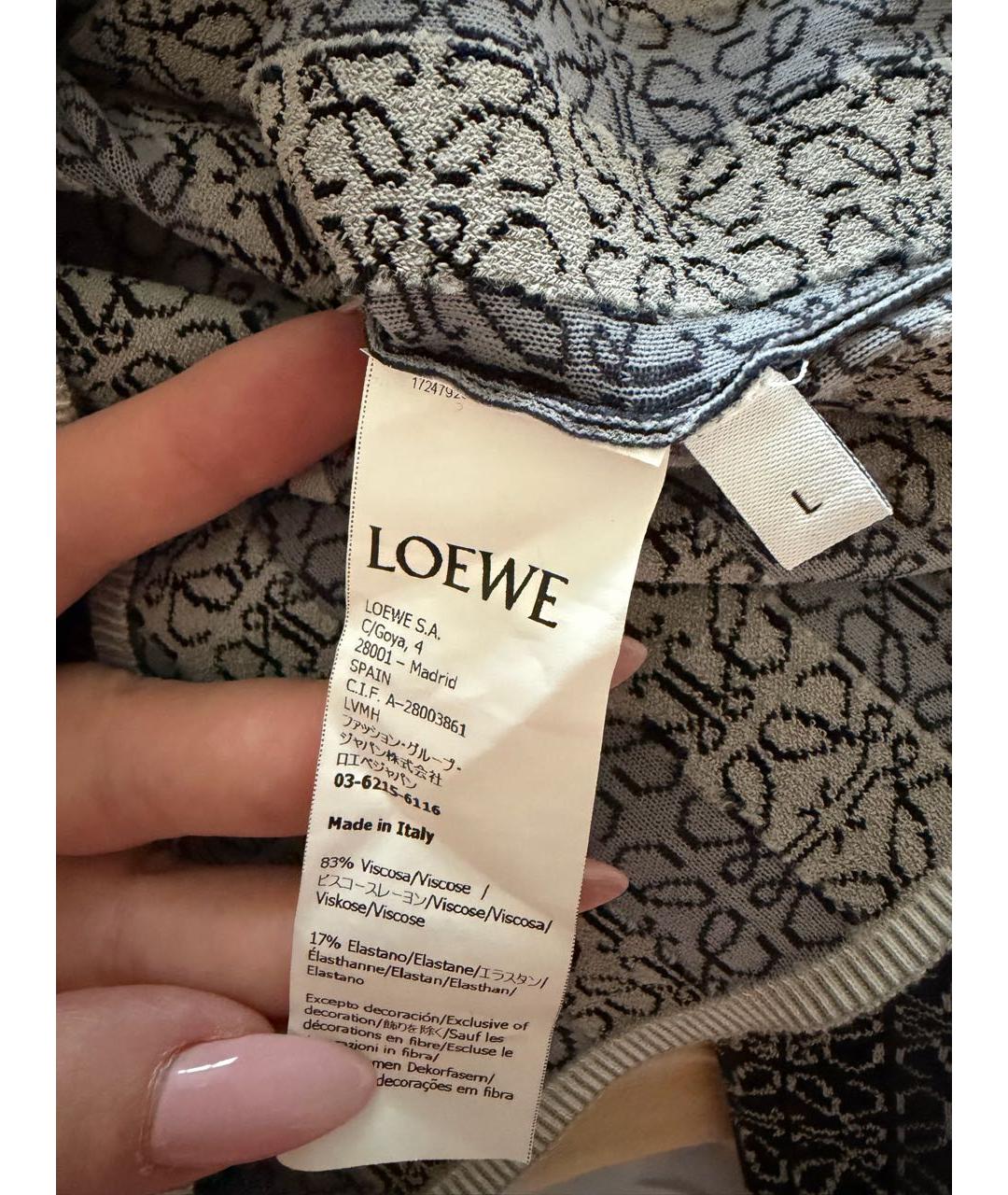 LOEWE Темно-синий вискозный джемпер / свитер, фото 3