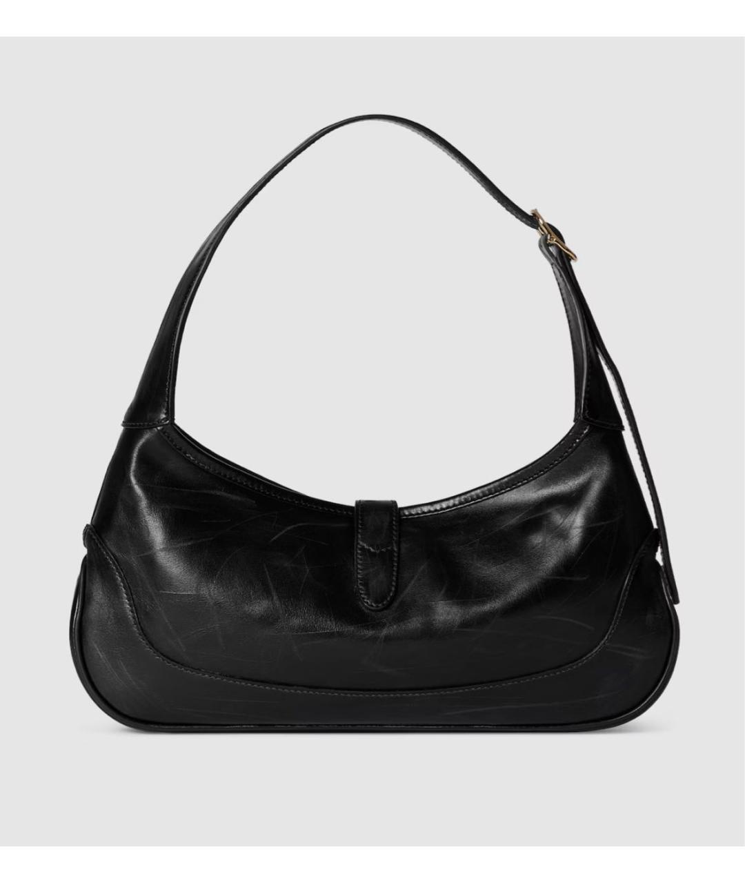 GUCCI Черная кожаная сумка через плечо, фото 2