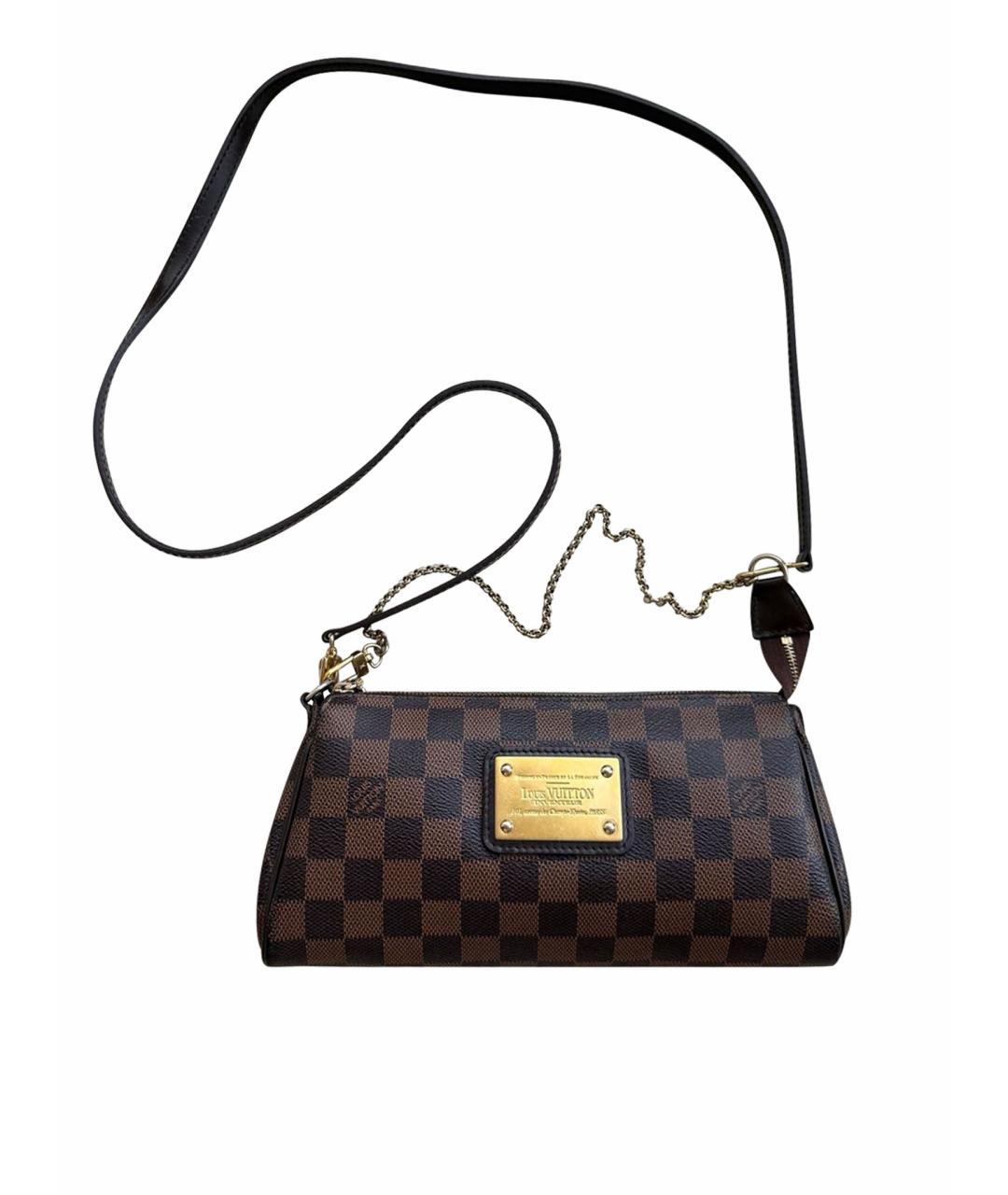 LOUIS VUITTON Коричневая сумка через плечо из канвы, фото 10