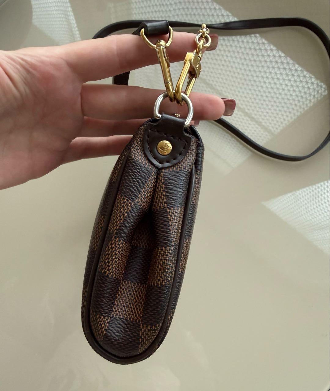 LOUIS VUITTON Коричневая сумка через плечо из канвы, фото 3