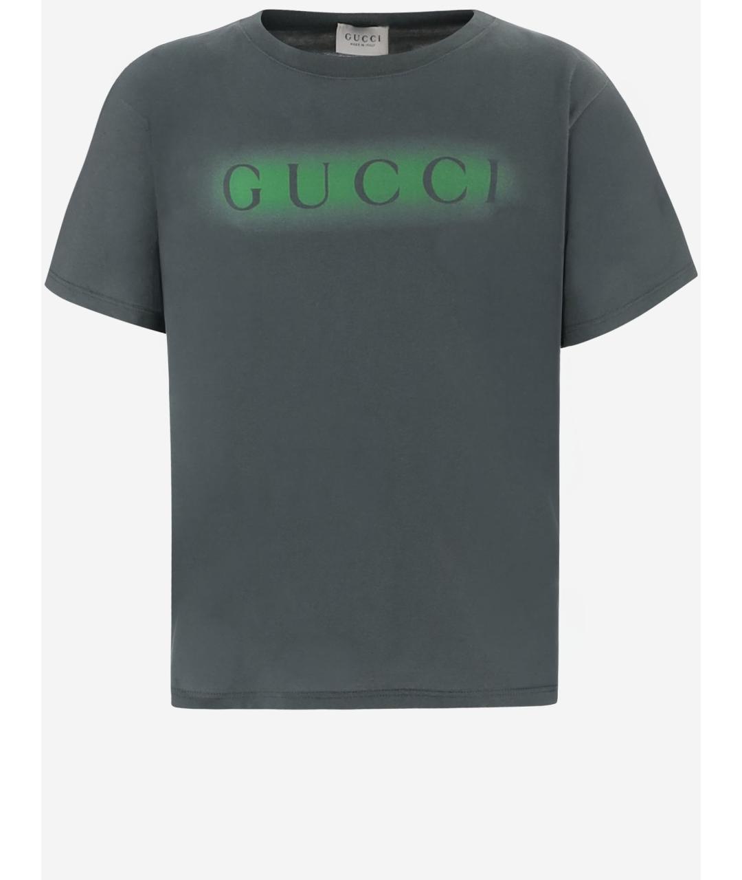 GUCCI Зеленая хлопковая детская футболка, фото 4