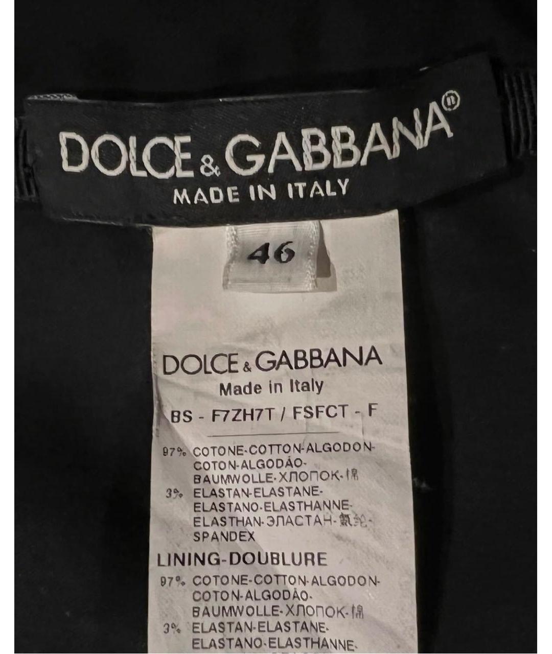 DOLCE&GABBANA Черный хлопковый корсет, фото 3