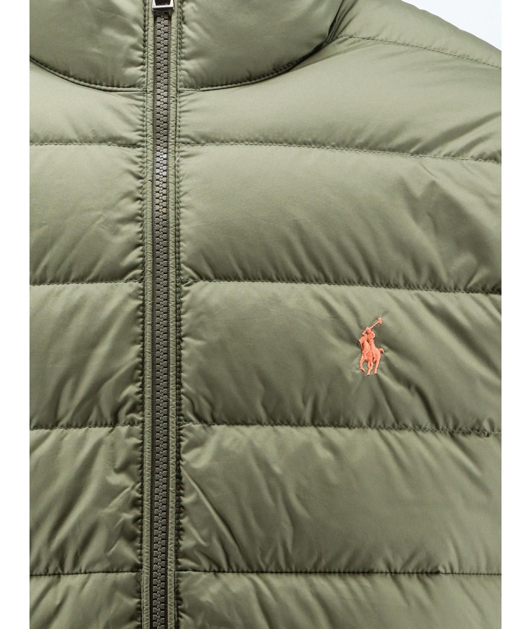 POLO RALPH LAUREN Зеленая полиэстеровая куртка, фото 3