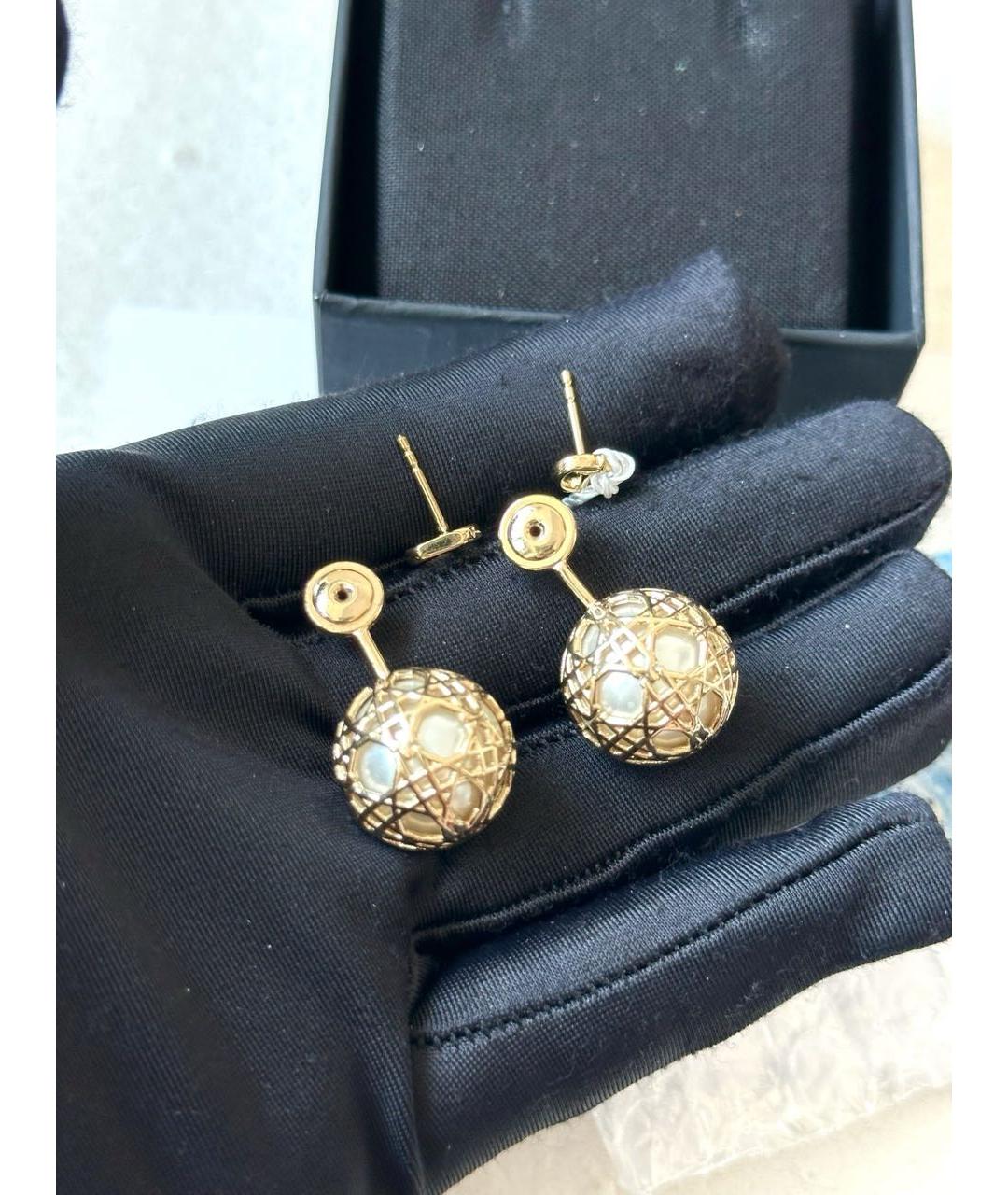 CHRISTIAN DIOR Золотые серьги, фото 4