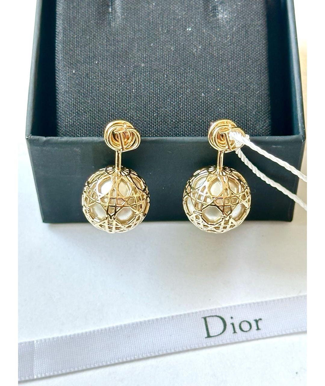 CHRISTIAN DIOR Золотые серьги, фото 7