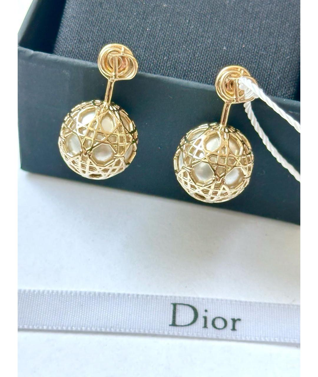 CHRISTIAN DIOR Золотые серьги, фото 3