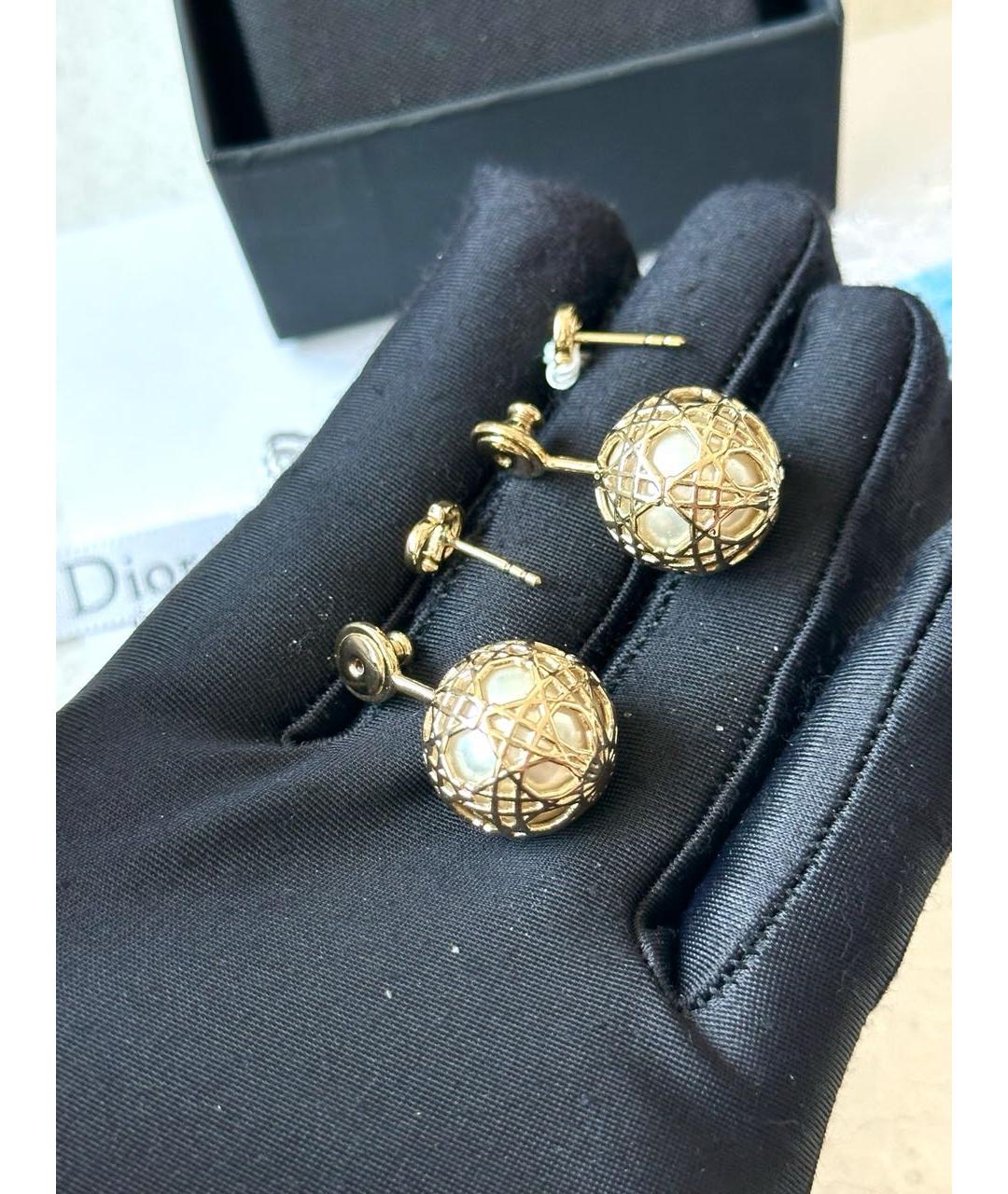 CHRISTIAN DIOR Золотые серьги, фото 6