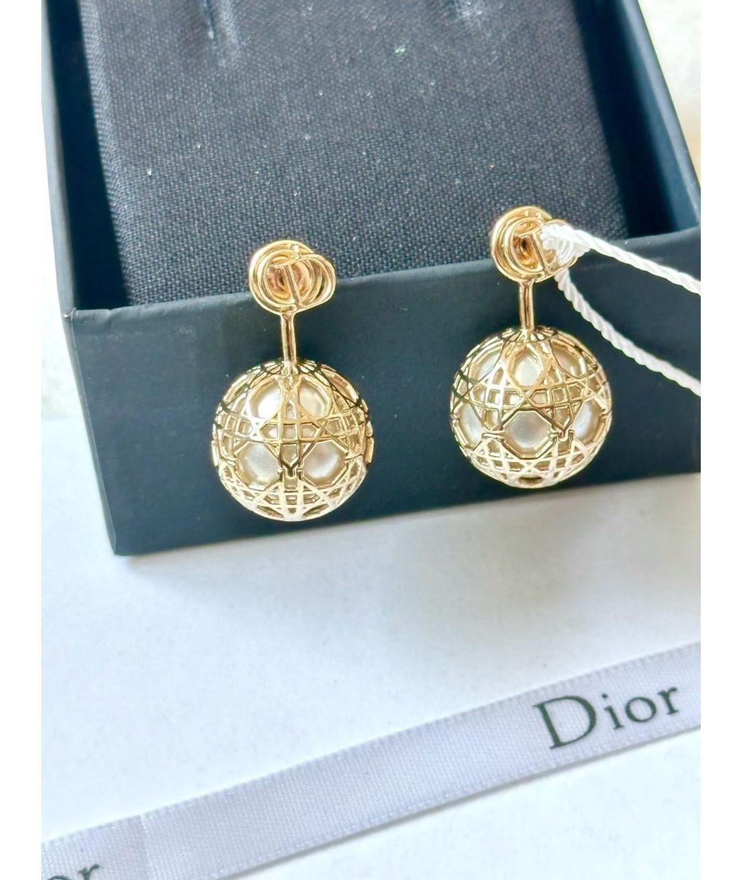 CHRISTIAN DIOR Золотые серьги, фото 2