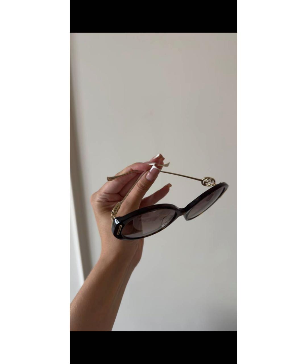 GUCCI Черные солнцезащитные очки, фото 3