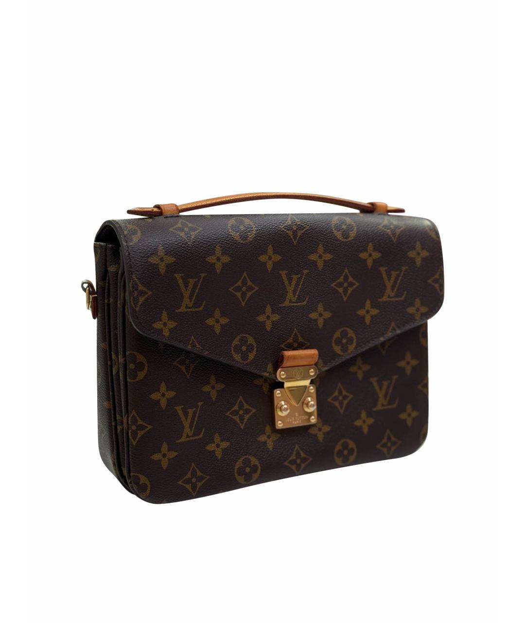 LOUIS VUITTON Коричневая сумка через плечо из канвы, фото 1