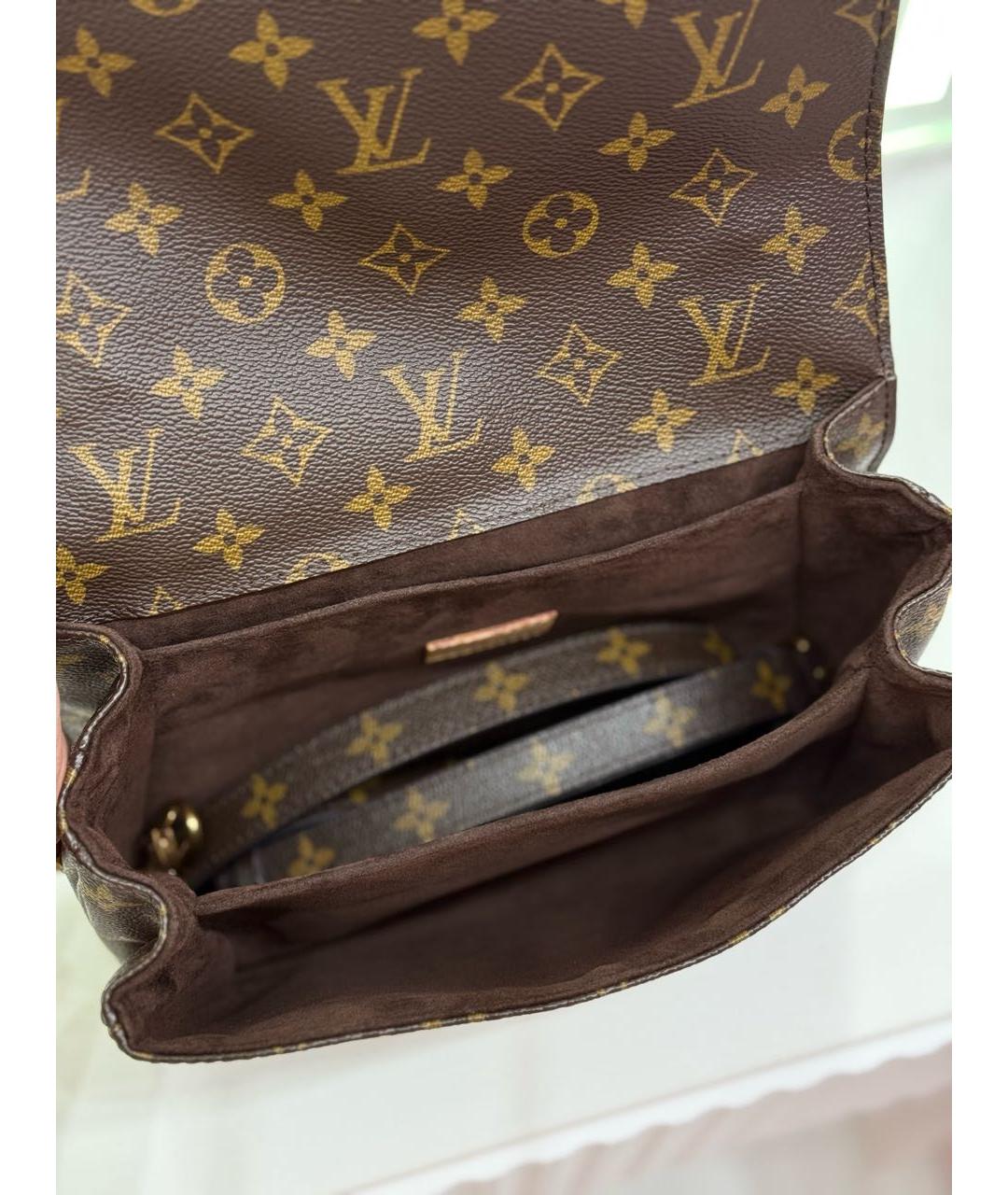 LOUIS VUITTON Коричневая сумка через плечо из канвы, фото 4